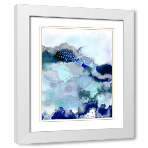 Evolving 2 White Modern Wood Framed Art Print with Double Matting by Urban Epiphany