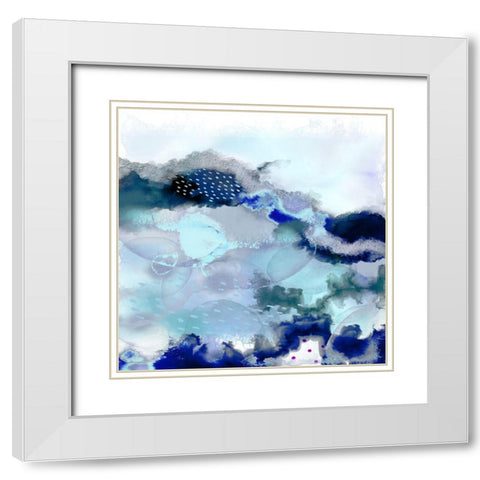 Evolving 2 White Modern Wood Framed Art Print with Double Matting by Urban Epiphany
