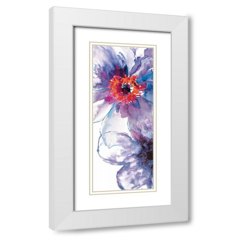 Morning Bloom White Modern Wood Framed Art Print with Double Matting by Brown, Victoria