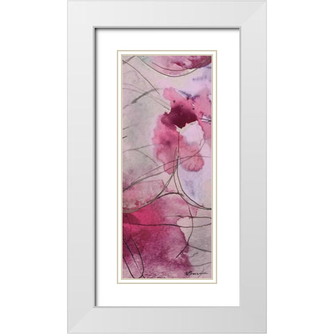 Flower Bomb 1 White Modern Wood Framed Art Print with Double Matting by Brown,Victoria