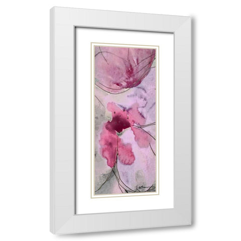 Flower Bomb 2 White Modern Wood Framed Art Print with Double Matting by Brown,Victoria