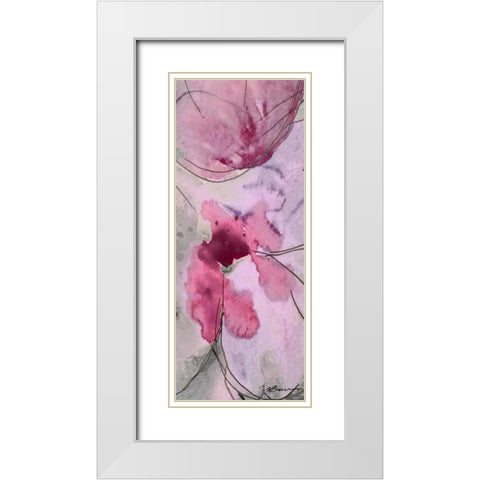 Flower Bomb 2 White Modern Wood Framed Art Print with Double Matting by Brown,Victoria