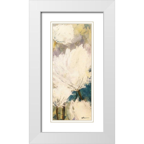 Floral Detonation 2 White Modern Wood Framed Art Print with Double Matting by Brown,Victoria