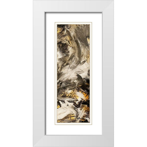 Black Gold Silver 2 White Modern Wood Framed Art Print with Double Matting by Brown, Victoria