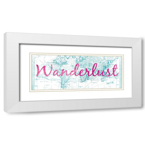 Wanderlust World White Modern Wood Framed Art Print with Double Matting by Brown, Victoria