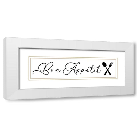 Kitchen Words 4 White Modern Wood Framed Art Print with Double Matting by Brown, Victoria