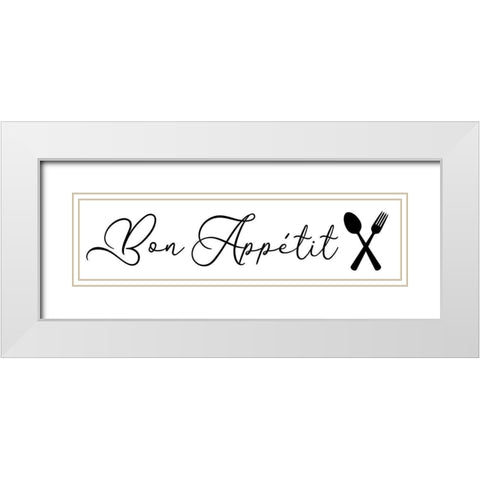 Kitchen Words 4 White Modern Wood Framed Art Print with Double Matting by Brown, Victoria