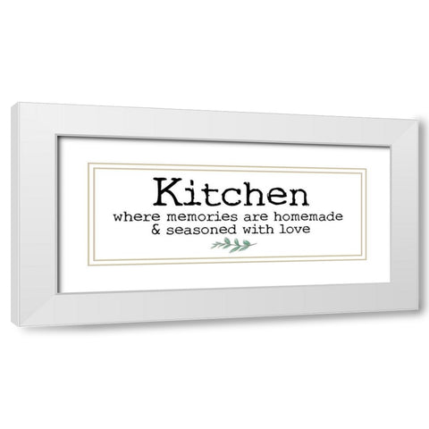 Kitchen Words 5 White Modern Wood Framed Art Print with Double Matting by Brown, Victoria