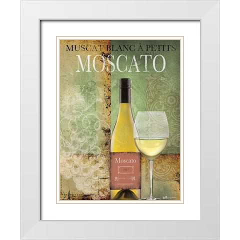 Spicy Wine 2 White Modern Wood Framed Art Print with Double Matting by Brown, Victoria