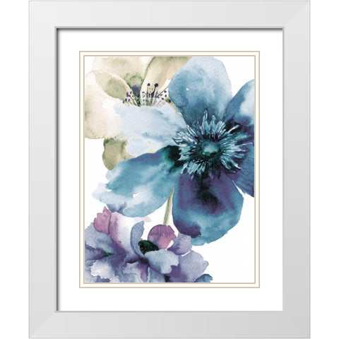 Blooming Sky White Modern Wood Framed Art Print with Double Matting by Brown, Victoria