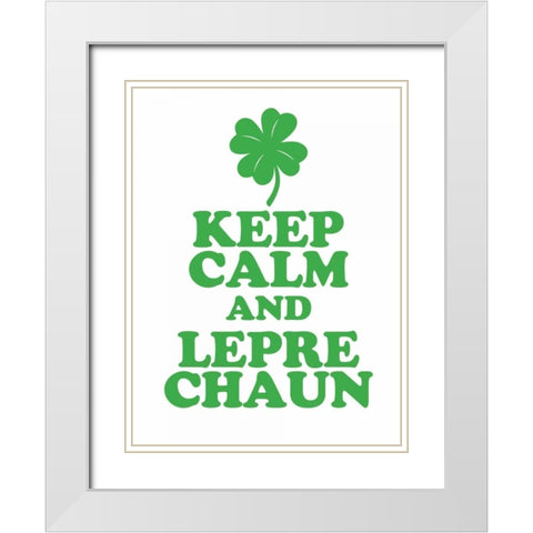Leprechaun Calm White Modern Wood Framed Art Print with Double Matting by Brown,Victoria