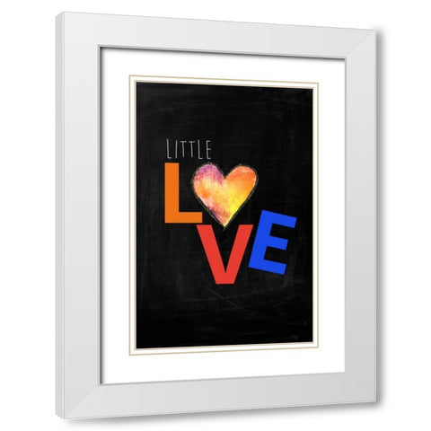 Kids Typo 1 White Modern Wood Framed Art Print with Double Matting by Brown,Victoria