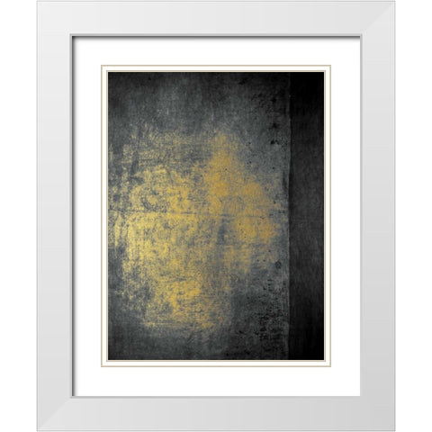 Abstract Grunge 1 White Modern Wood Framed Art Print with Double Matting by Brown, Victoria