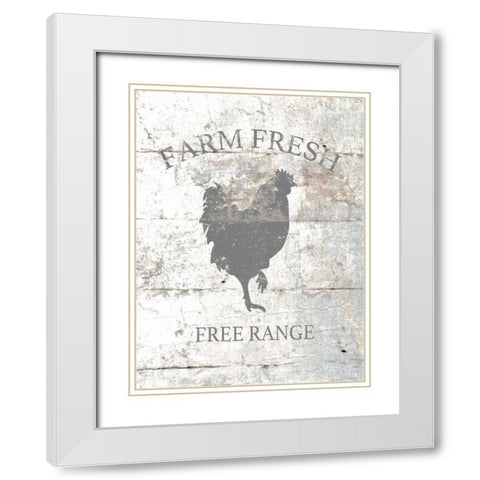 Farm House Fresh White Modern Wood Framed Art Print with Double Matting by Brown, Victoria