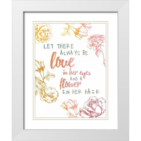 Always Be Love White Modern Wood Framed Art Print with Double Matting by Brown, Victoria
