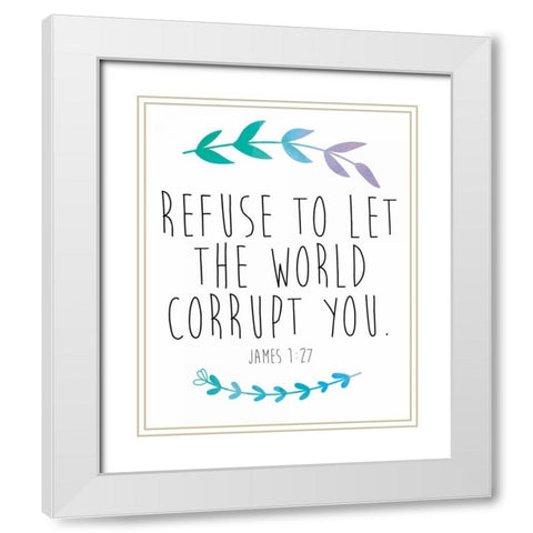 Refuse White Modern Wood Framed Art Print with Double Matting by Brown,Victoria