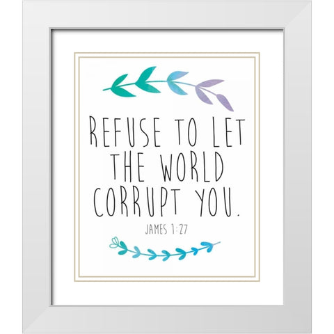 Refuse White Modern Wood Framed Art Print with Double Matting by Brown,Victoria