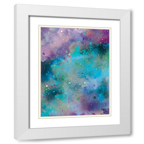 Galaxy 3 White Modern Wood Framed Art Print with Double Matting by Brown,Victoria