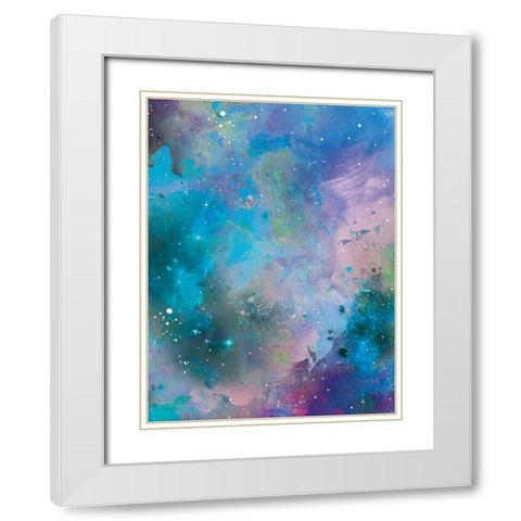 Galaxy 4 White Modern Wood Framed Art Print with Double Matting by Brown,Victoria