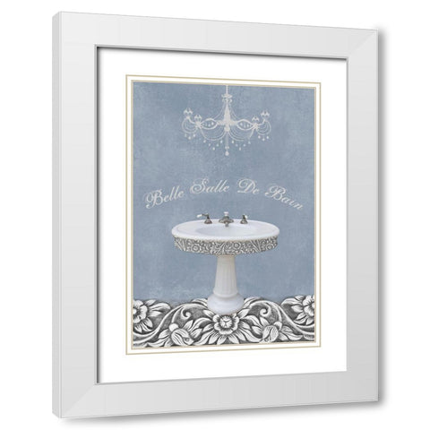 Sink Belle 1 White Modern Wood Framed Art Print with Double Matting by Brown, Victoria