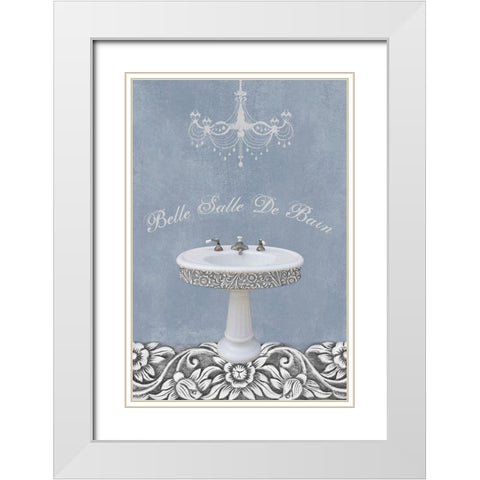 Sink Belle 1 White Modern Wood Framed Art Print with Double Matting by Brown, Victoria