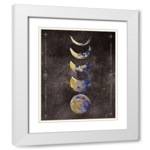 La Luna 2 White Modern Wood Framed Art Print with Double Matting by Brown, Victoria