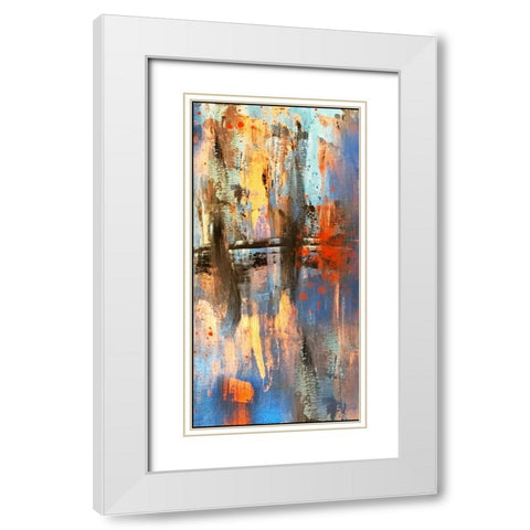 Console 1 White Modern Wood Framed Art Print with Double Matting by Brown,Victoria