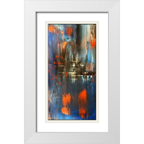 Console 2 White Modern Wood Framed Art Print with Double Matting by Brown,Victoria