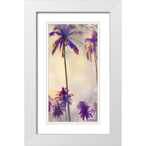 Thailand Palms 3 White Modern Wood Framed Art Print with Double Matting by Brown, Victoria