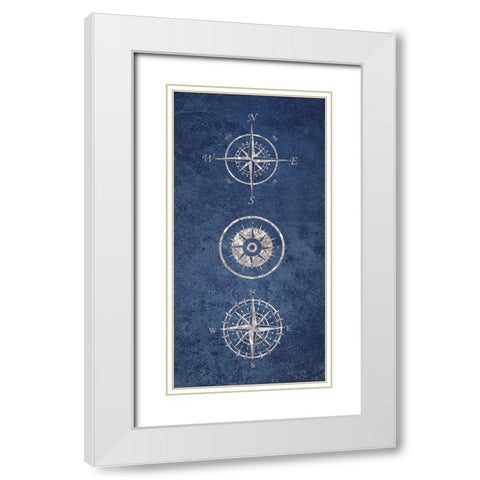 Lead The Coast 1 White Modern Wood Framed Art Print with Double Matting by Brown, Victoria