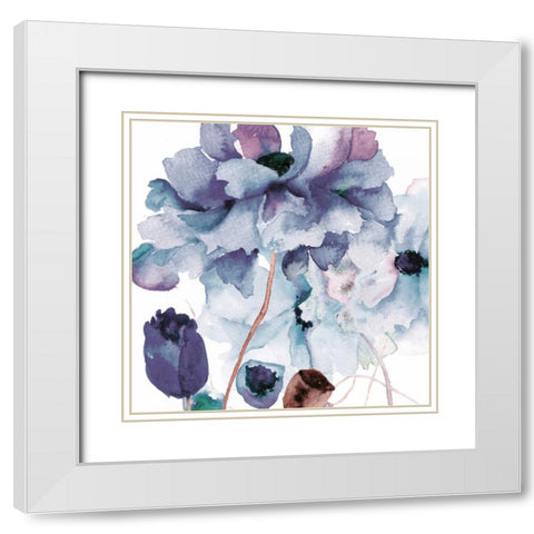 Aromatic Botanics 2 White Modern Wood Framed Art Print with Double Matting by Brown, Victoria