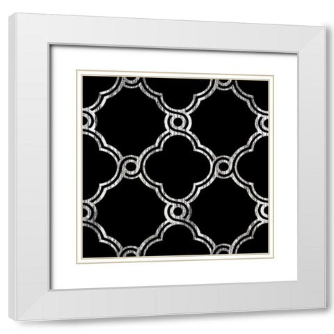 Black Fence 1 White Modern Wood Framed Art Print with Double Matting by Brown, Victoria
