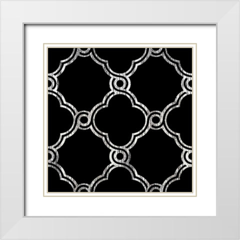 Black Fence 1 White Modern Wood Framed Art Print with Double Matting by Brown, Victoria