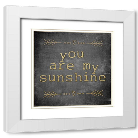 My Sunshine White Modern Wood Framed Art Print with Double Matting by Brown, Victoria