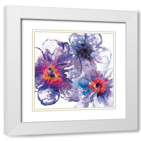 Infusion 1 White Modern Wood Framed Art Print with Double Matting by Brown, Victoria