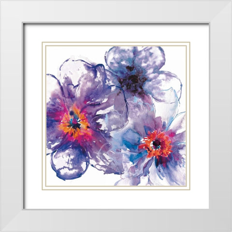 Infusion 1 White Modern Wood Framed Art Print with Double Matting by Brown, Victoria
