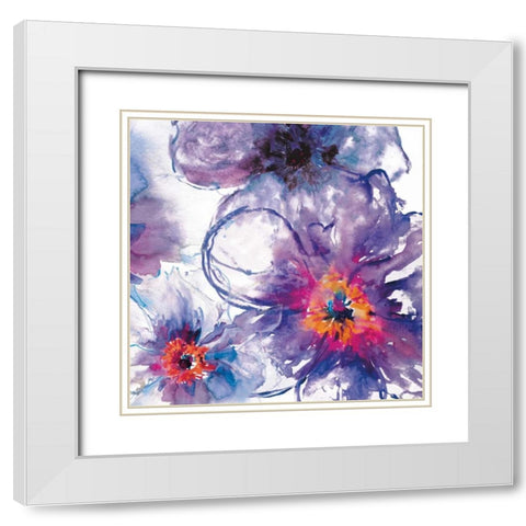 Infusion 3 White Modern Wood Framed Art Print with Double Matting by Brown, Victoria