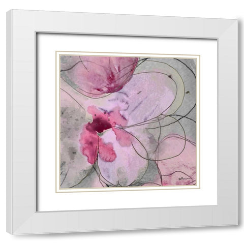 Flower Bomb 2 White Modern Wood Framed Art Print with Double Matting by Brown, Victoria