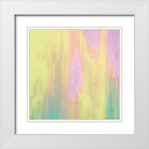 Cotton Candy 2 White Modern Wood Framed Art Print with Double Matting by Brown, Victoria