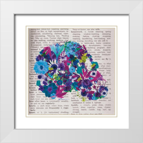 Skull 2 White Modern Wood Framed Art Print with Double Matting by Brown,Victoria