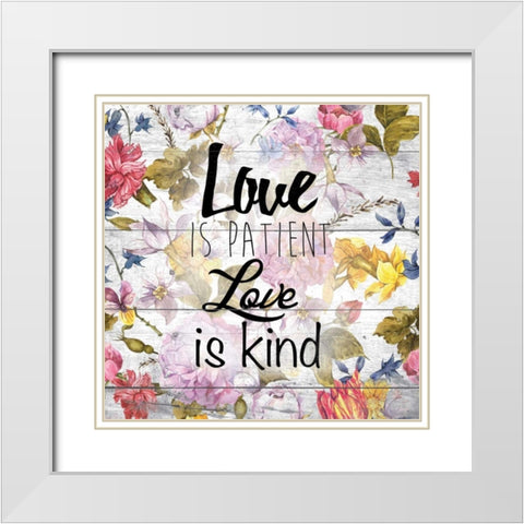 Love Patient 2 White Modern Wood Framed Art Print with Double Matting by Brown, Victoria
