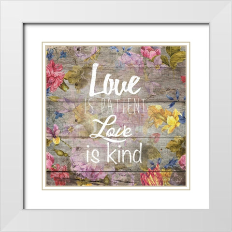 Love Patient 3 White Modern Wood Framed Art Print with Double Matting by Brown,Victoria