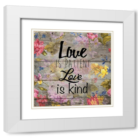 Love Patient 1 White Modern Wood Framed Art Print with Double Matting by Brown, Victoria