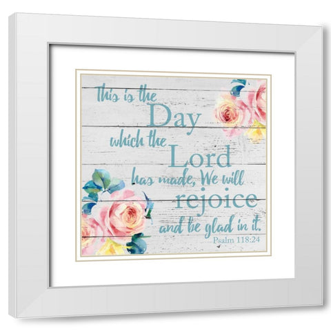 We Will Rejoice 2 White Modern Wood Framed Art Print with Double Matting by Brown, Victoria