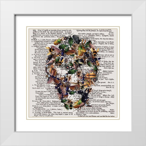 Skull 2.3.2 White Modern Wood Framed Art Print with Double Matting by Brown, Victoria