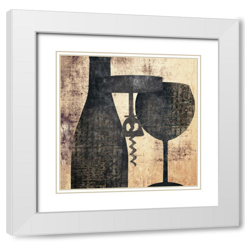 Shadowy Kitchen 1 White Modern Wood Framed Art Print with Double Matting by Brown, Victoria