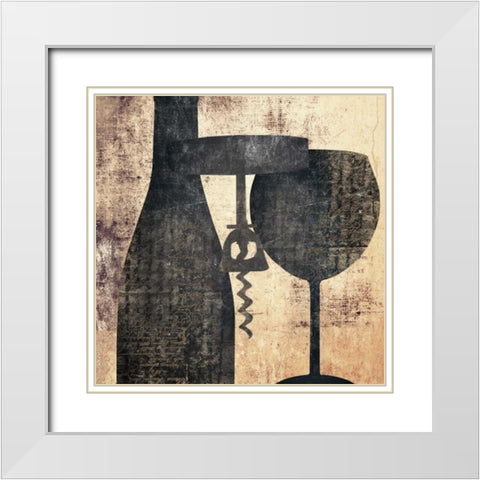Shadowy Kitchen 1 White Modern Wood Framed Art Print with Double Matting by Brown, Victoria