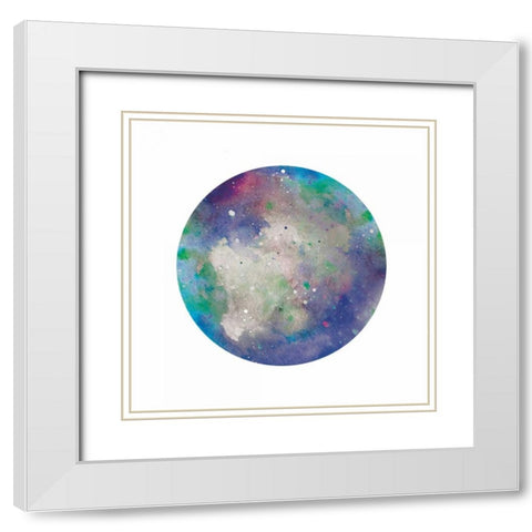 Galaxy 2 White Modern Wood Framed Art Print with Double Matting by Brown,Victoria