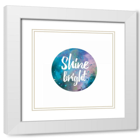 Galaxy 5 White Modern Wood Framed Art Print with Double Matting by Brown,Victoria