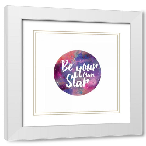 Galaxy 6 White Modern Wood Framed Art Print with Double Matting by Brown,Victoria